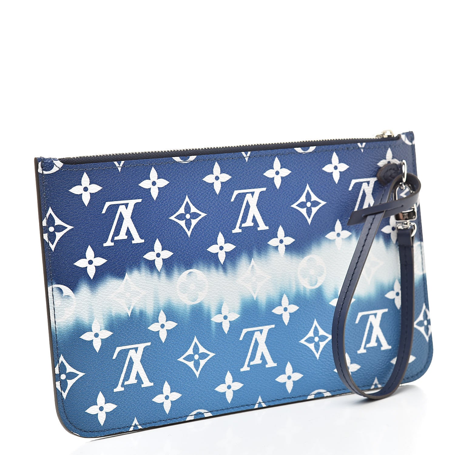 Louis Vuitton Monogram Escale Neverfull MM GM Pochette Blue 3 of 8