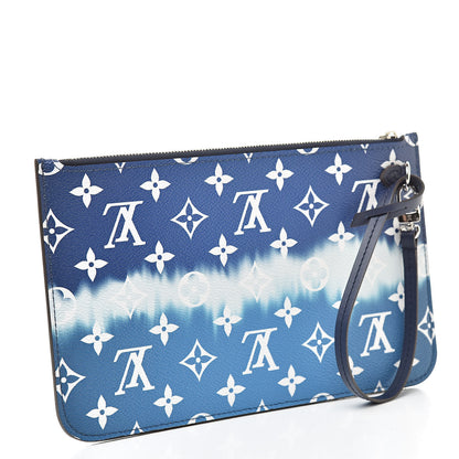 Louis Vuitton Monogram Escale Neverfull MM GM Pochette Blue 3 of 8