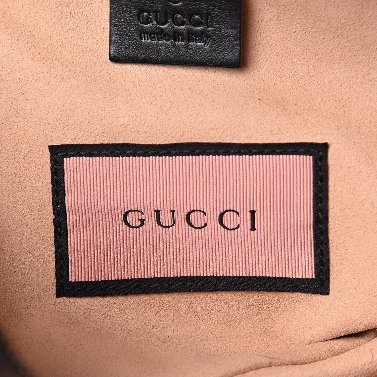 Gucci Calfskin Matelasse GucciGhost Medium GG Marmont Chain Shoulder Bag Black New Acquamarine 8 of 13