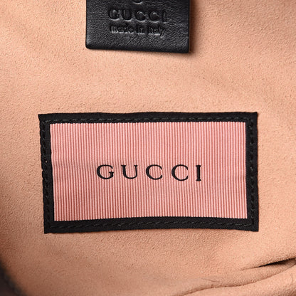Gucci Calfskin Matelasse GucciGhost Medium GG Marmont Chain Shoulder Bag Black New Acquamarine 8 of 13