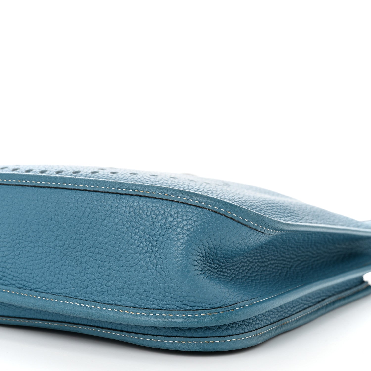 Hermes Taurillon Clemence Evelyne II PM Blue Jean 10 of 11