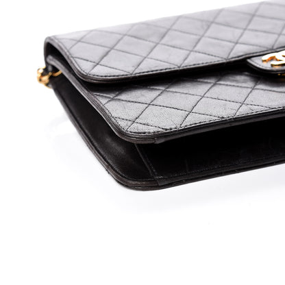 Chanel Lambskin Quilted Medium Single Flap Black 9 of 21