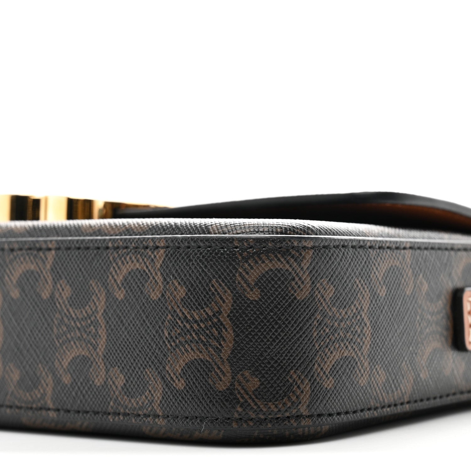 Celine Canvas Calfskin Triomphe Shoulder Bag Tan 11 of 11