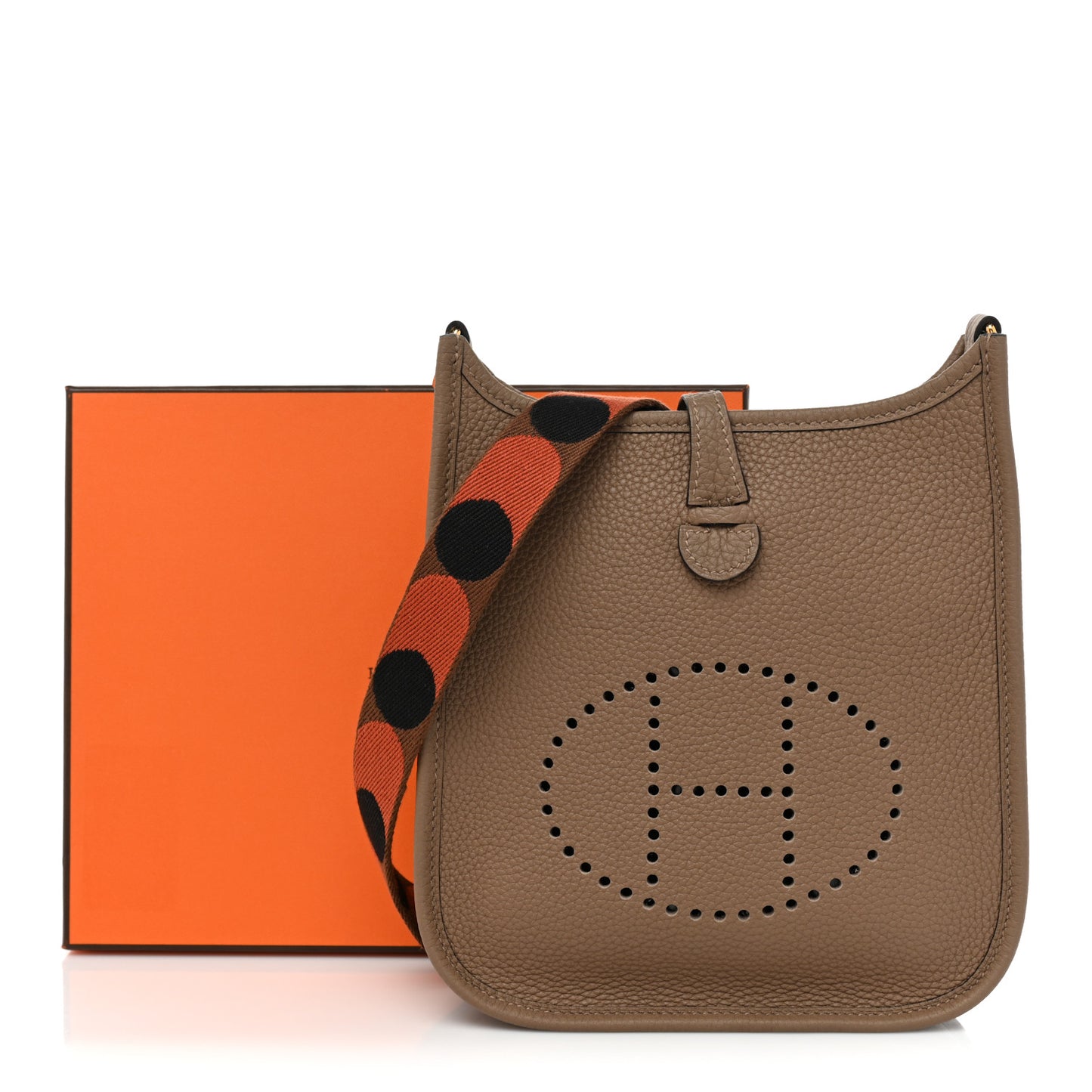 Taurillon Clemence Flipperball Sangle Evelyne TPM Beige De Weimar Noisette Cuivre Gold