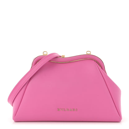 Bulgari Nappa Serpentine Clutch With Strap Pink 1 of 13