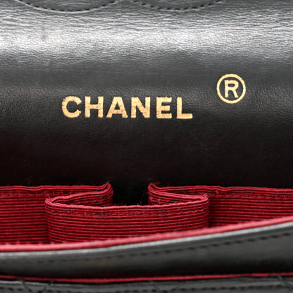 Chanel Lambskin Quilted Medium Double Flap Black 6 of 11