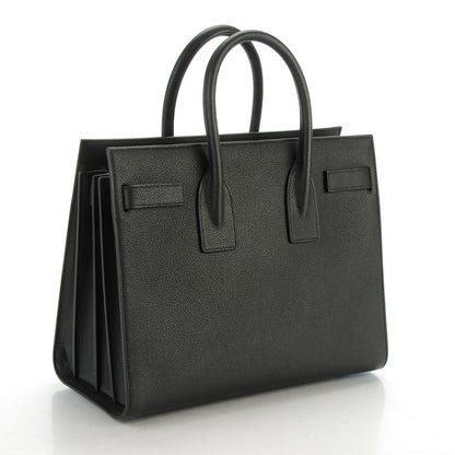 Saint Laurent Grained Calfskin Small Sac De Jour Black 3 of 7