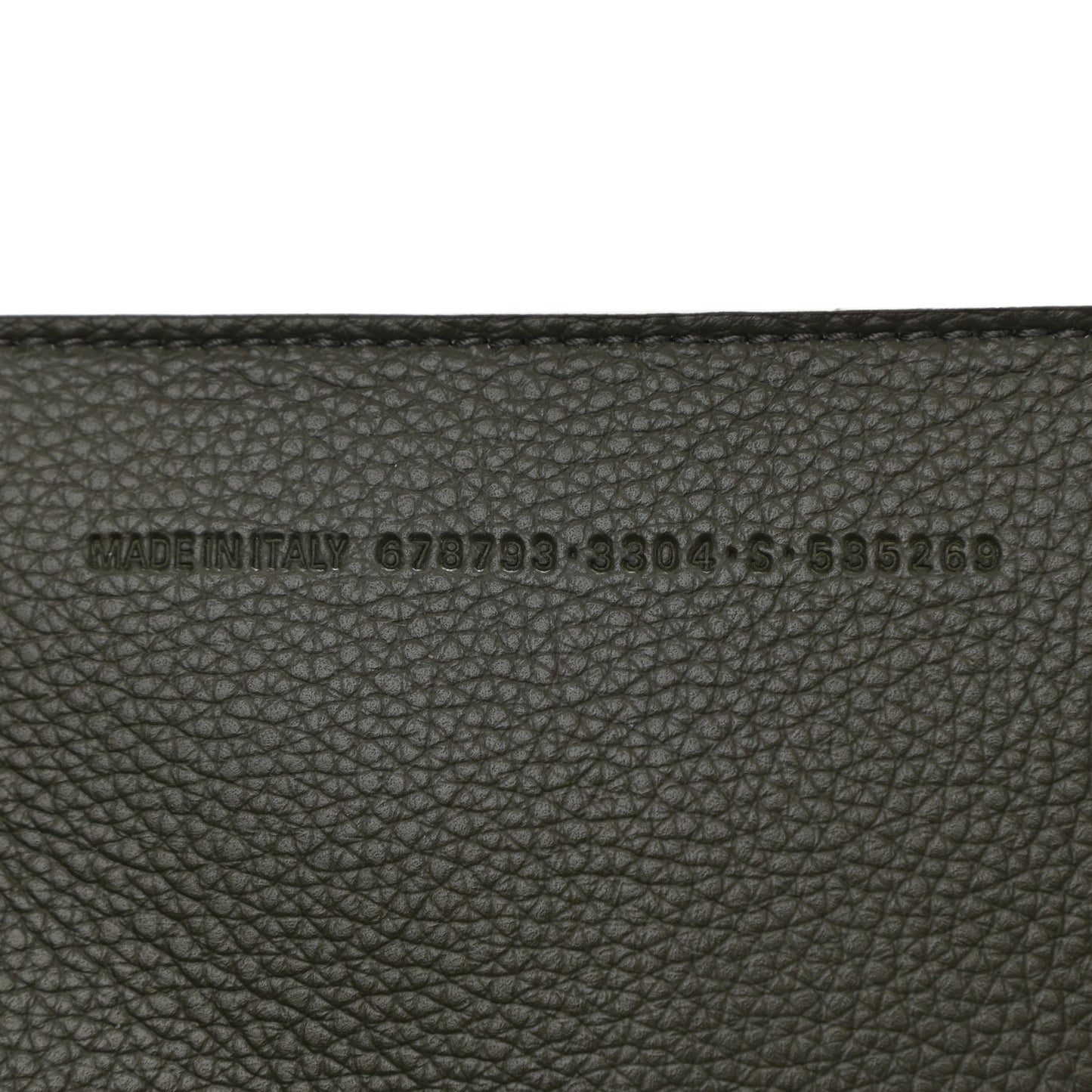 Grained Calfskin Neo Classic Silver Hardware Medium City Khaki