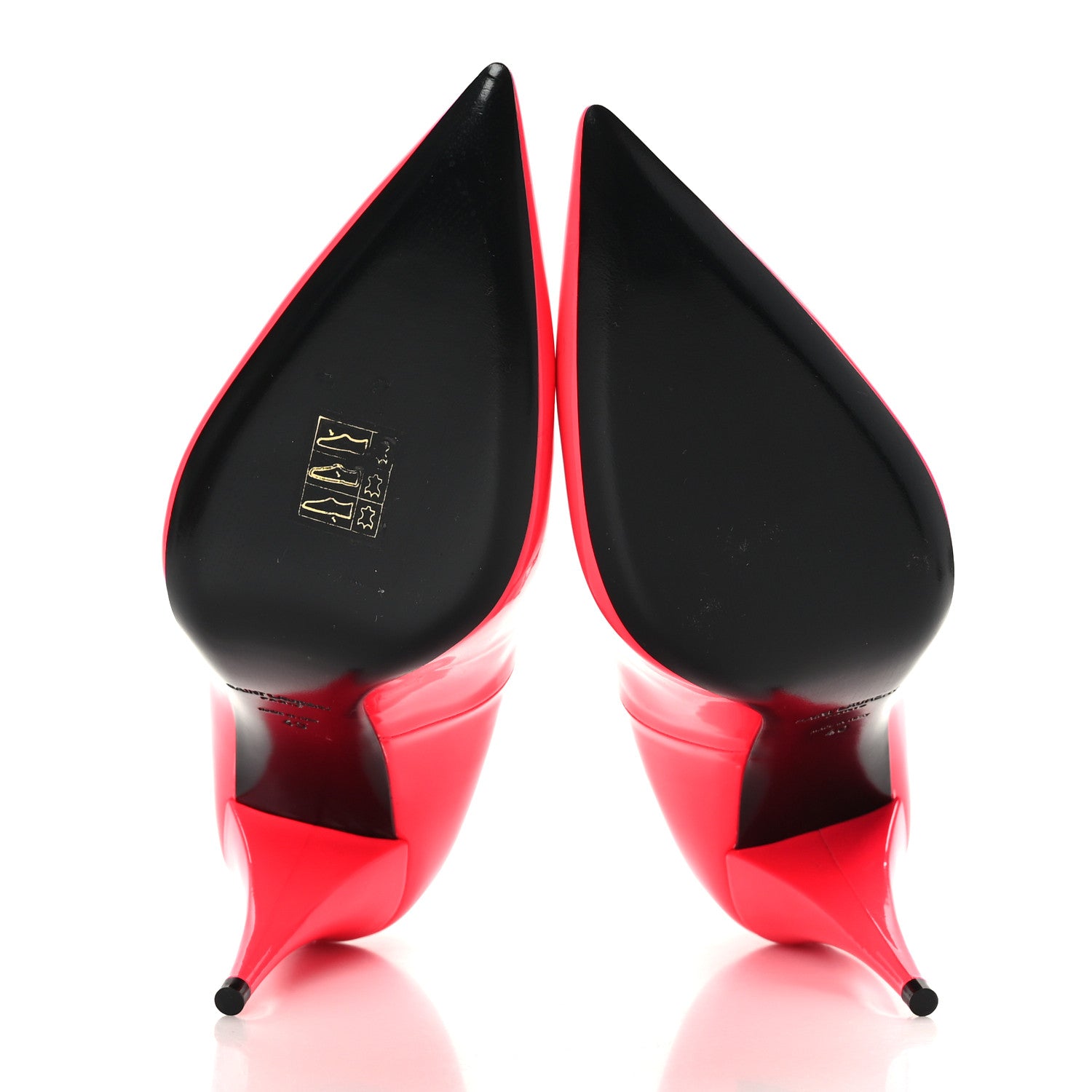 Saint Laurent Patent Calfskin Kiki 85 Pumps 40 Fuxia Fluo 5 of 8