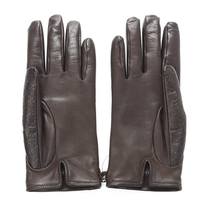 Gucci Guccissima Gloves 8.5 Brown 2 of 6