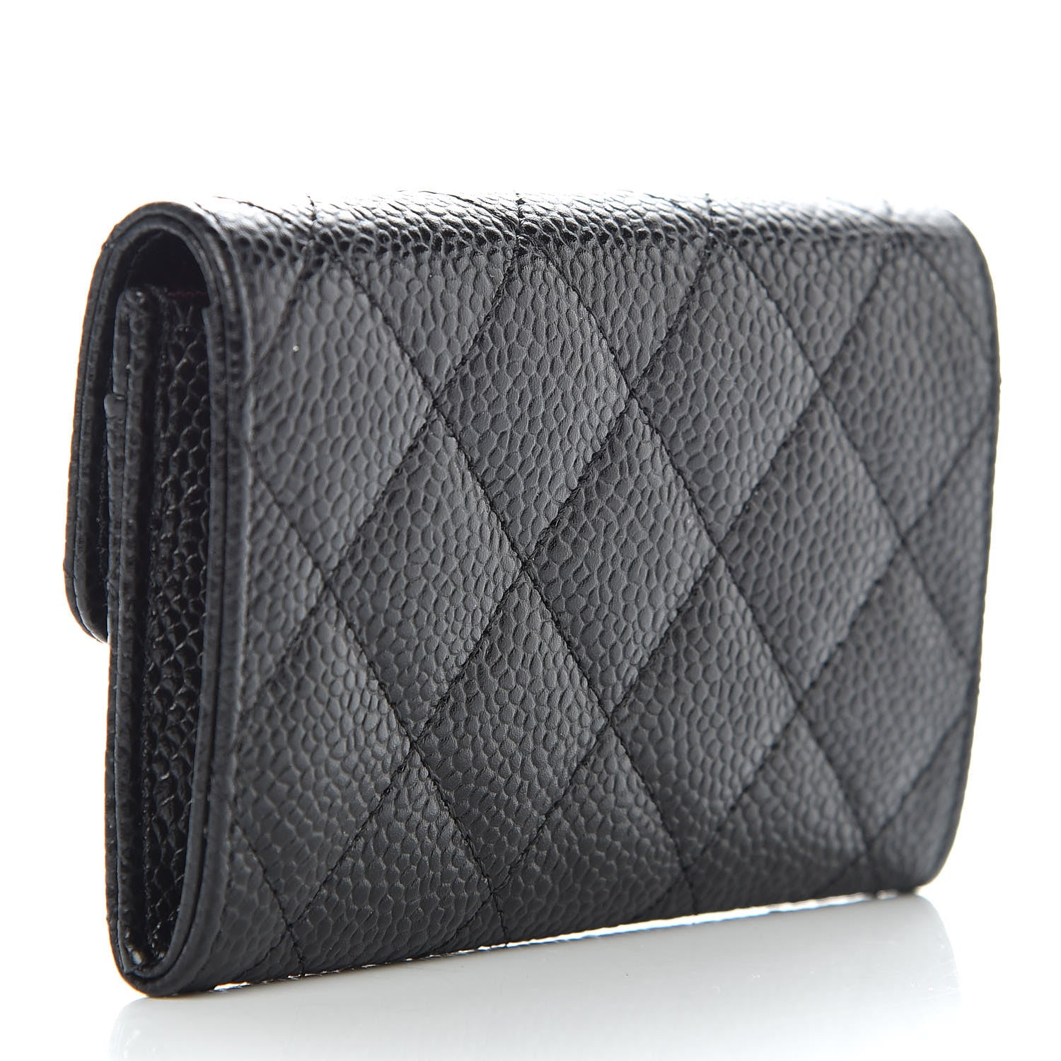 Chanel Caviar Quilted Flap Card Holder Black 3 of 9