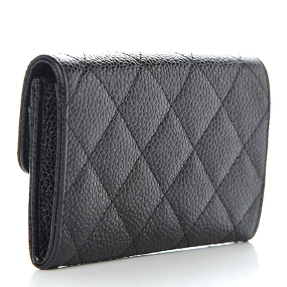 Chanel Caviar Quilted Flap Card Holder Black 3 of 9