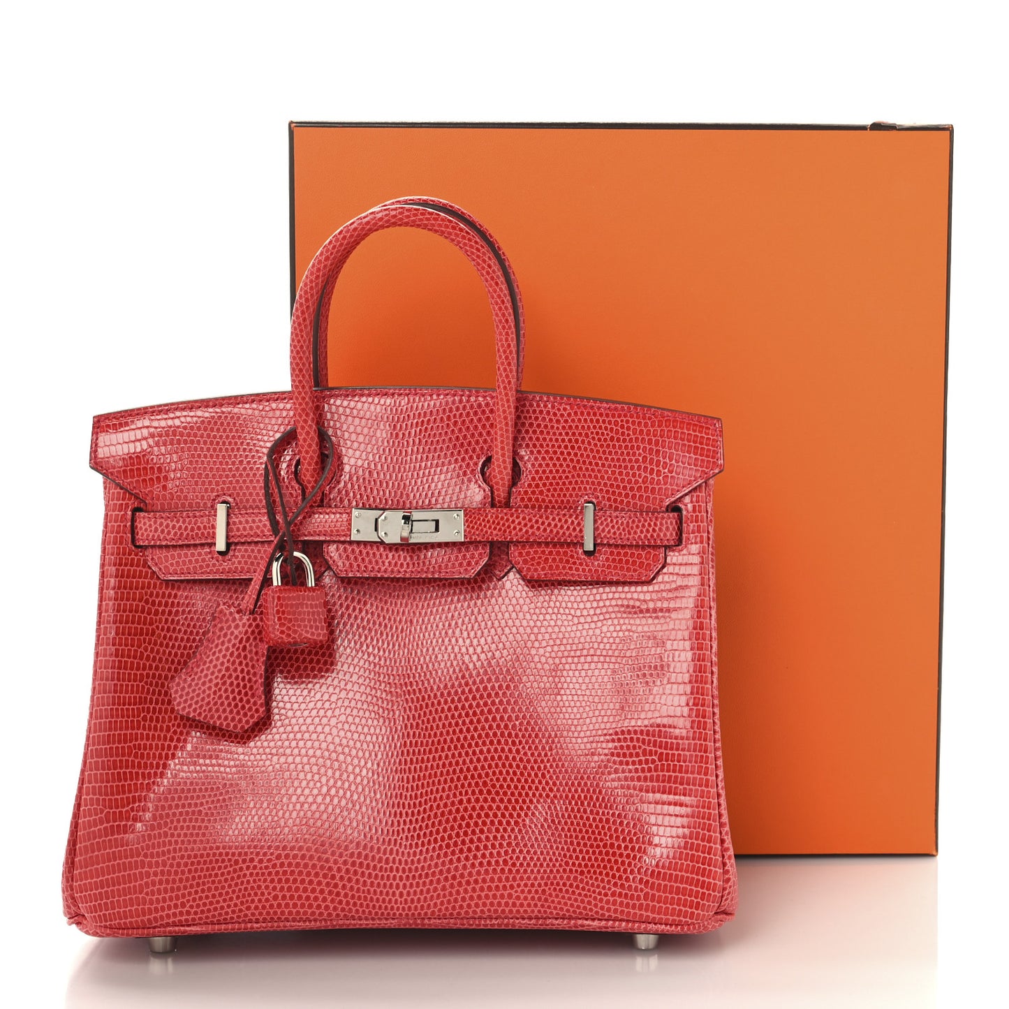 Lizard Birkin 25 Bougainvillea