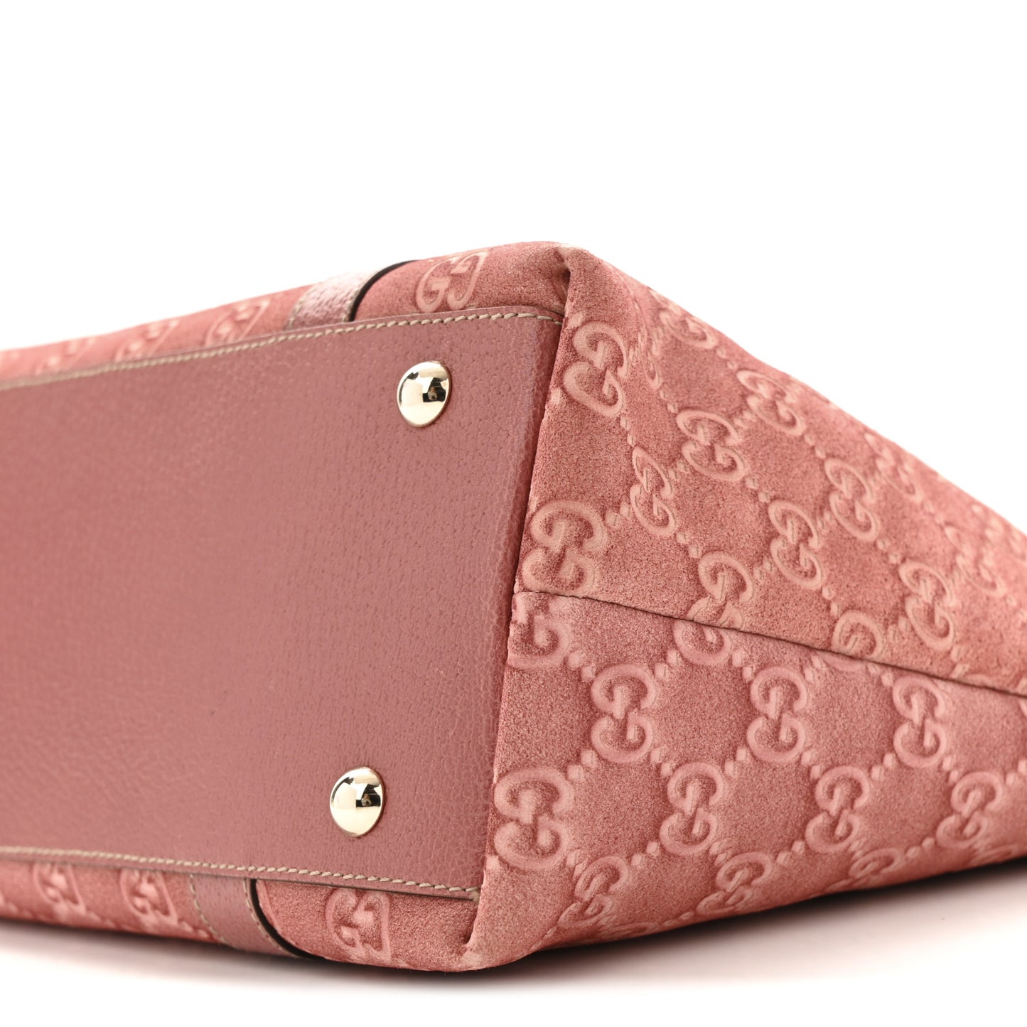 Suede Guccissima Medium Abbey Tote Pink