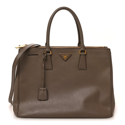 Prada Saffiano Medium Galleria Double Zip Tote Pomice 1 of 10