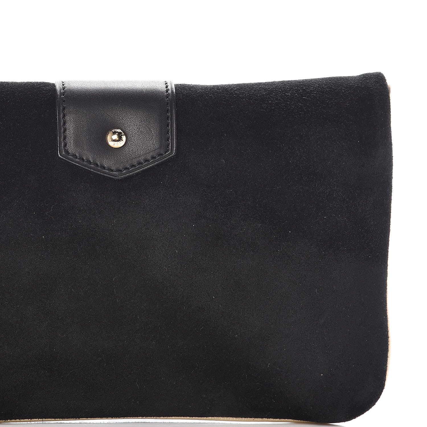 Louis Vuitton Suede SC Slim Clutch Coal 12 of 14