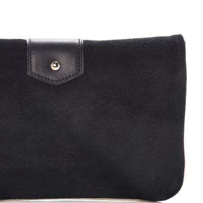 Louis Vuitton Suede SC Slim Clutch Coal 12 of 14