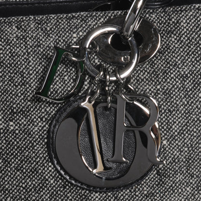 Christian Dior Tweed Medium Lady Dior Black 5 of 8