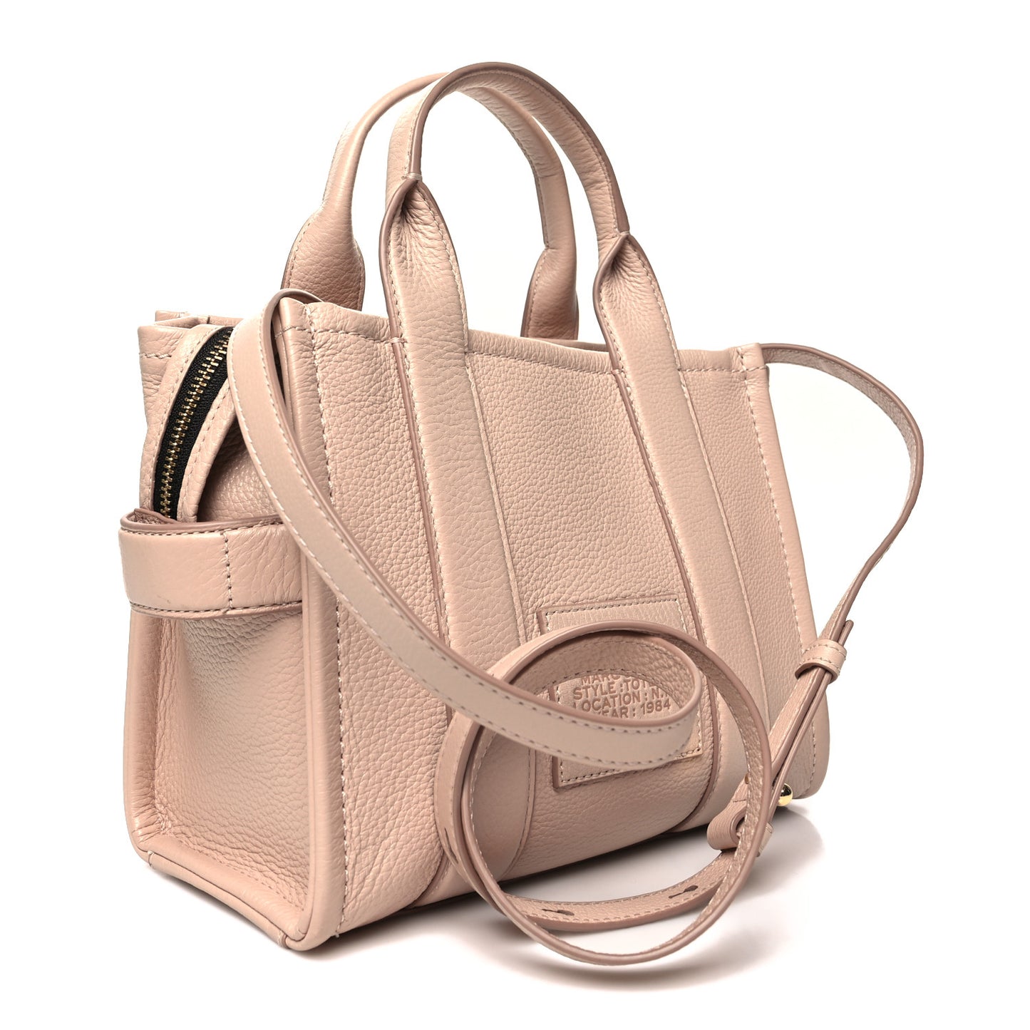 Grained Calfskin Small The Tote Bag Rose Dust