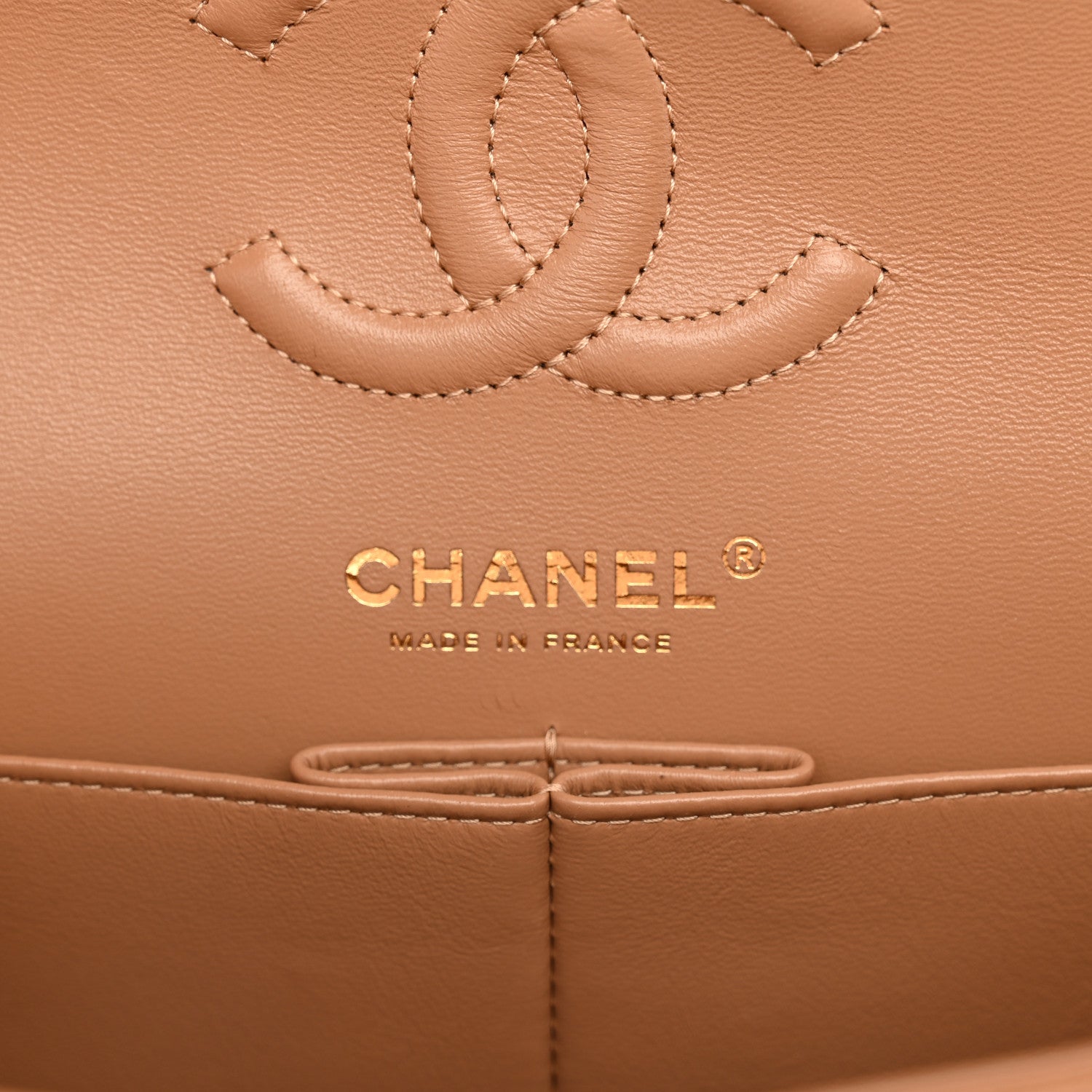 Chanel Caviar Quilted Small Double Flap Dark Beige 5 of 12