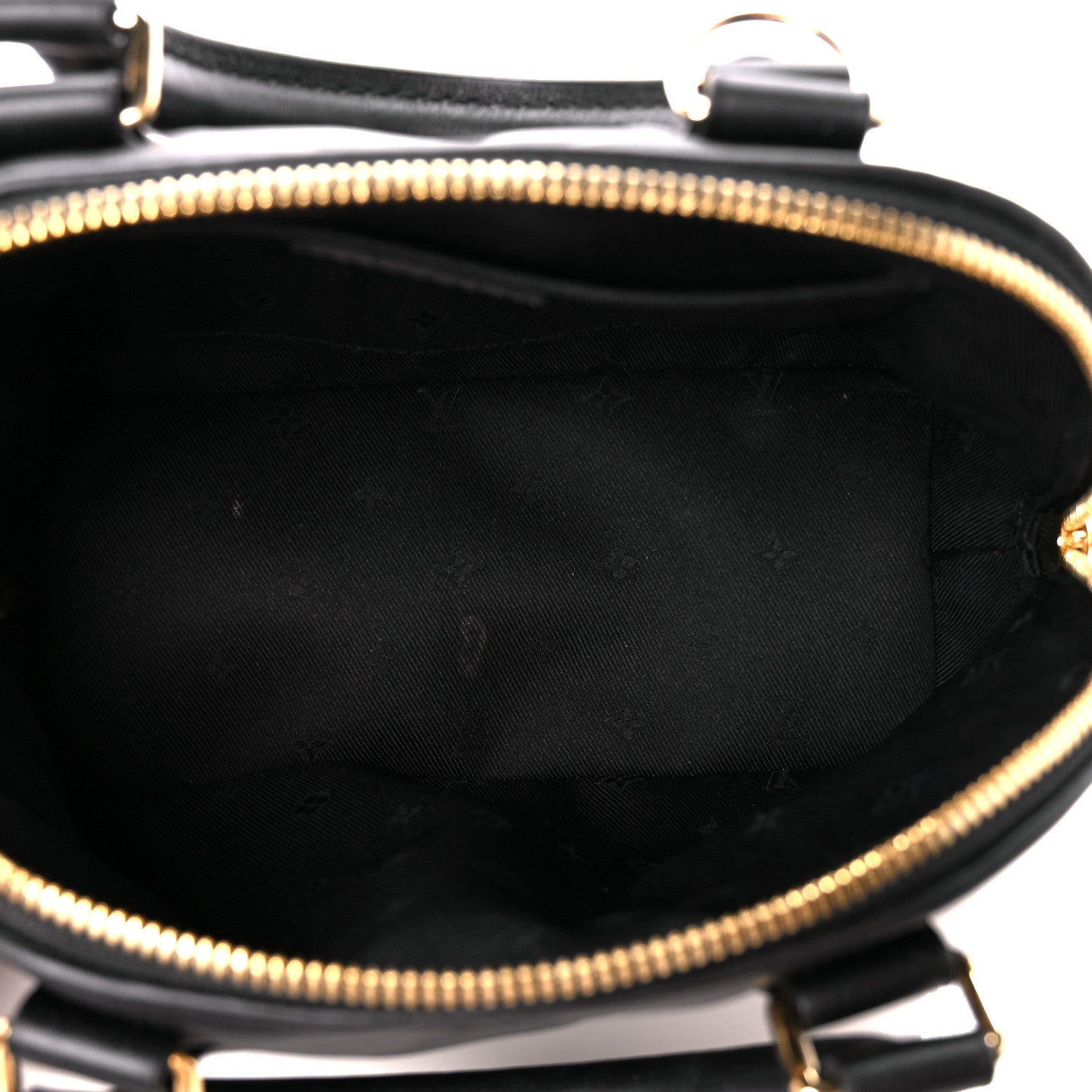 Louis Vuitton Calfskin Bubblegram Alma BB Black 5 of 9