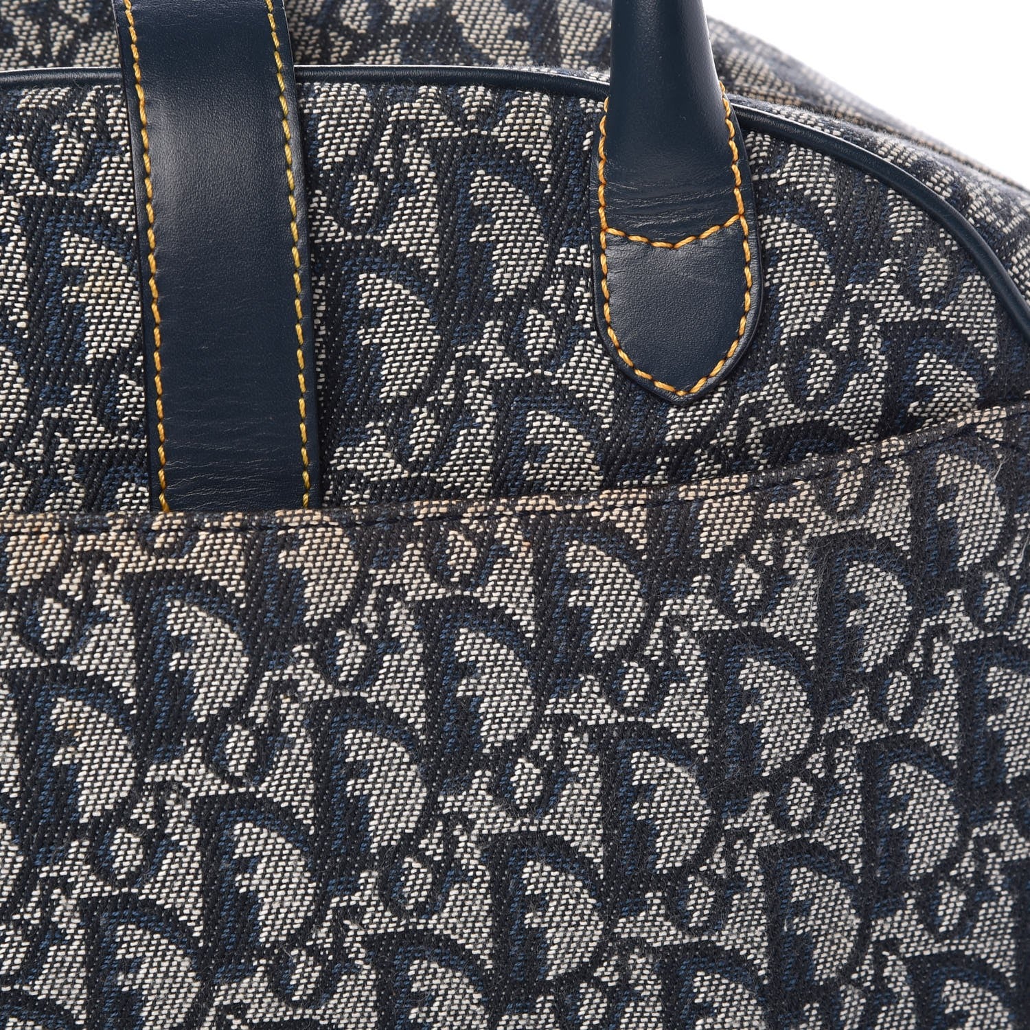 Christian Dior Monogram Saddle Bowler Navy 12 of 16