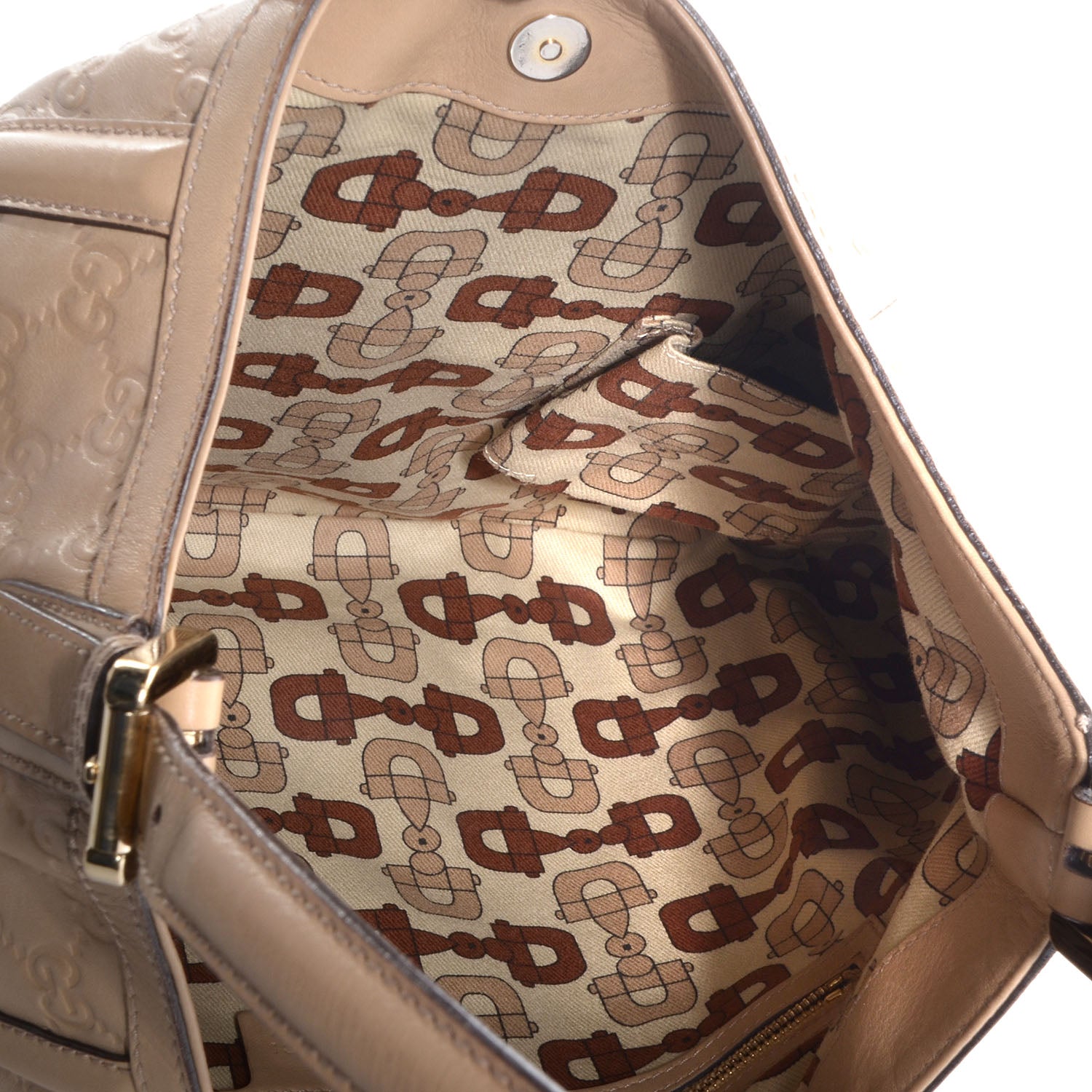 Gucci Guccissima Medium Britt Hobo Beige 5 of 7