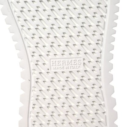 Hermes Calfskin Womens Climb Sneakers 37 White 6 of 9
