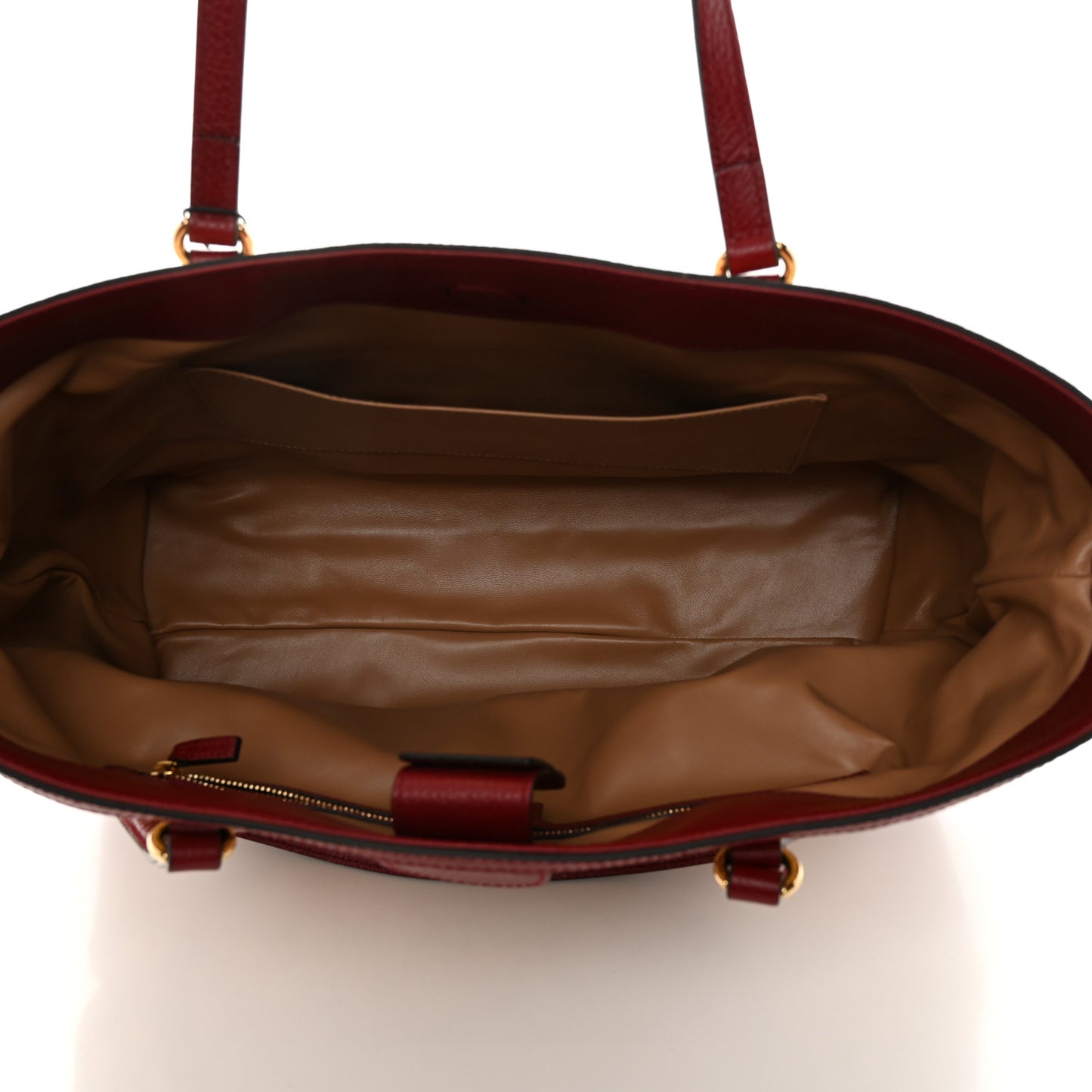 Straw Jacquard Dollar Calfskin GG Monogram Medium Ophidia Shopping Tote Natural New Cherry Red