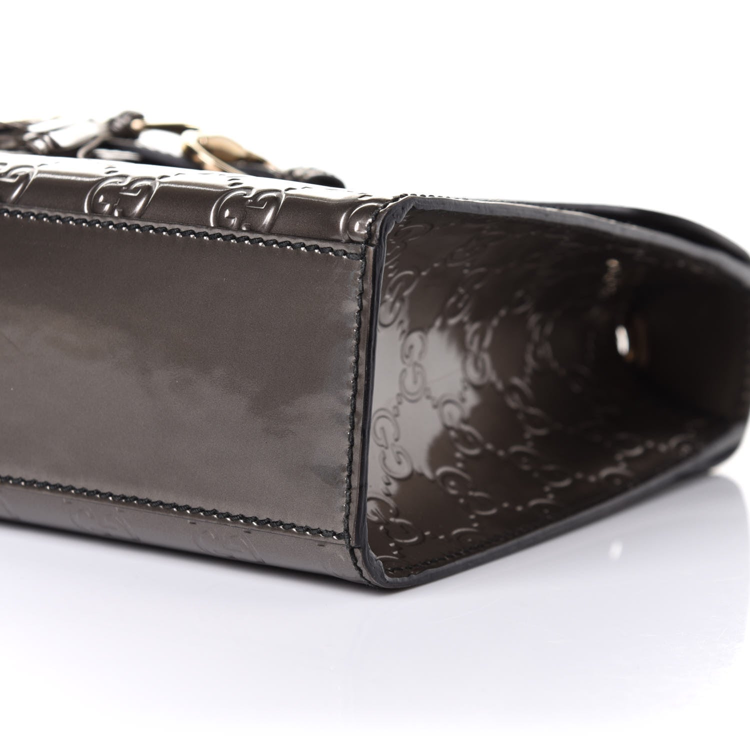 Gucci Shine Guccissima Medium Emily Chain Shoulder Bag Sasso 10 of 10