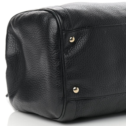 Gucci Pebbled Calfskin Medium Soho Boston Black 9 of 17
