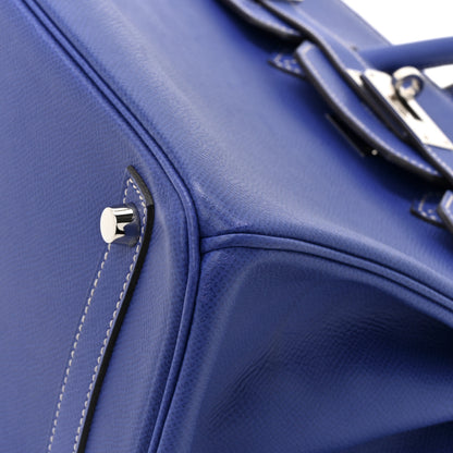 Hermes Epsom Candy Birkin 30 Bleu Electrique Mykonos 12 of 14