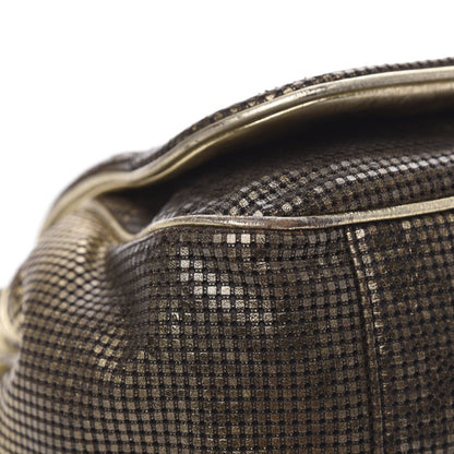Chanel Metallic Lambskin Perforated Hollywood Accordion Flap Bag Gold 9 of 14