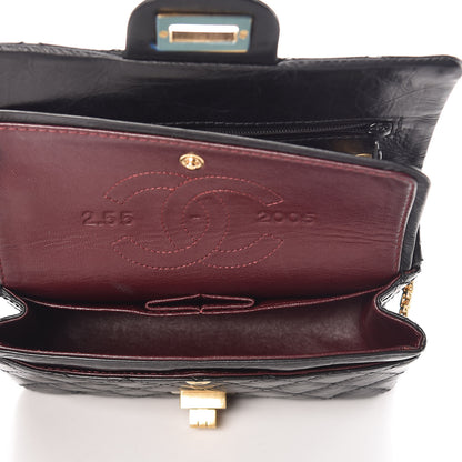 Chanel Aged Calfskin Quilted 50th Anniversary 2.55 Reissue 224 Flap Black 6 of 11