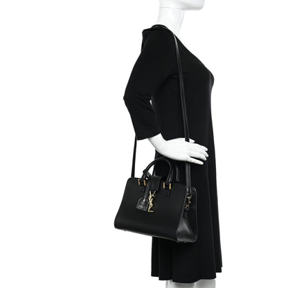 Saint Laurent Calfskin Monogram Baby Cabas Black 2 of 13