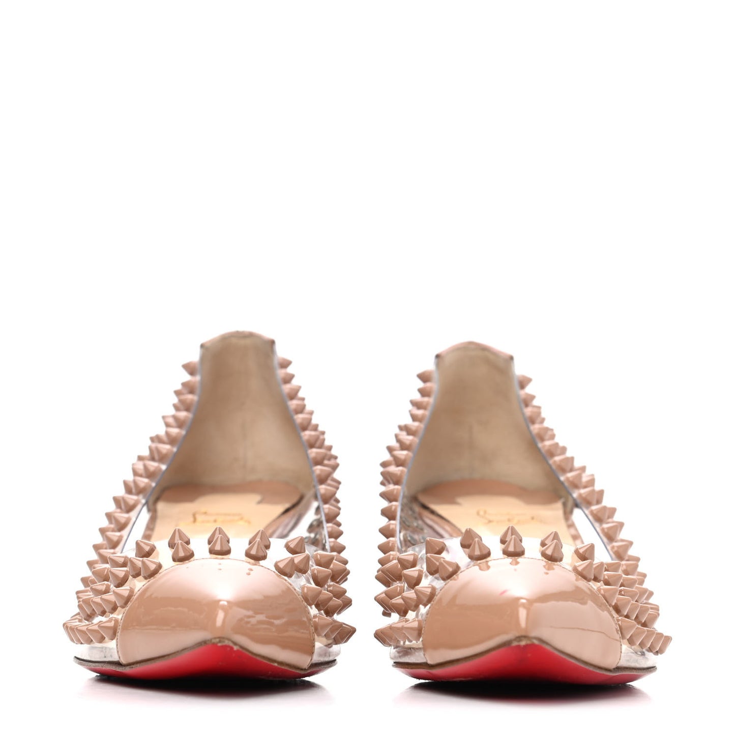 PVC Patent Spike Me 45 Pumps 38 Version Nude