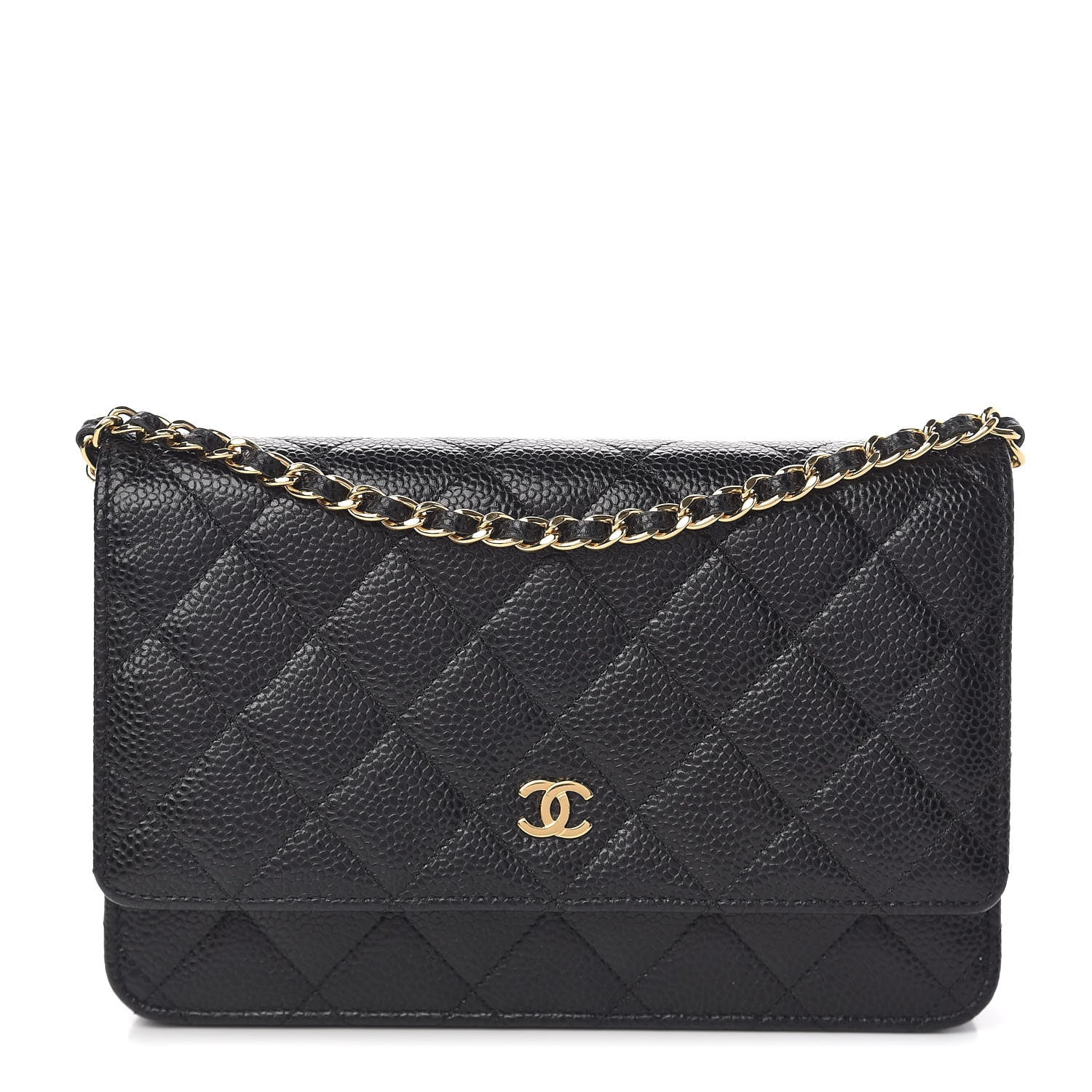 Chanel Caviar Quilted Wallet On Chain WOC Black 1 of 11