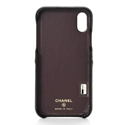 Chanel Caviar Quilted iPhone X Coco Tech Case Black 5 of 8