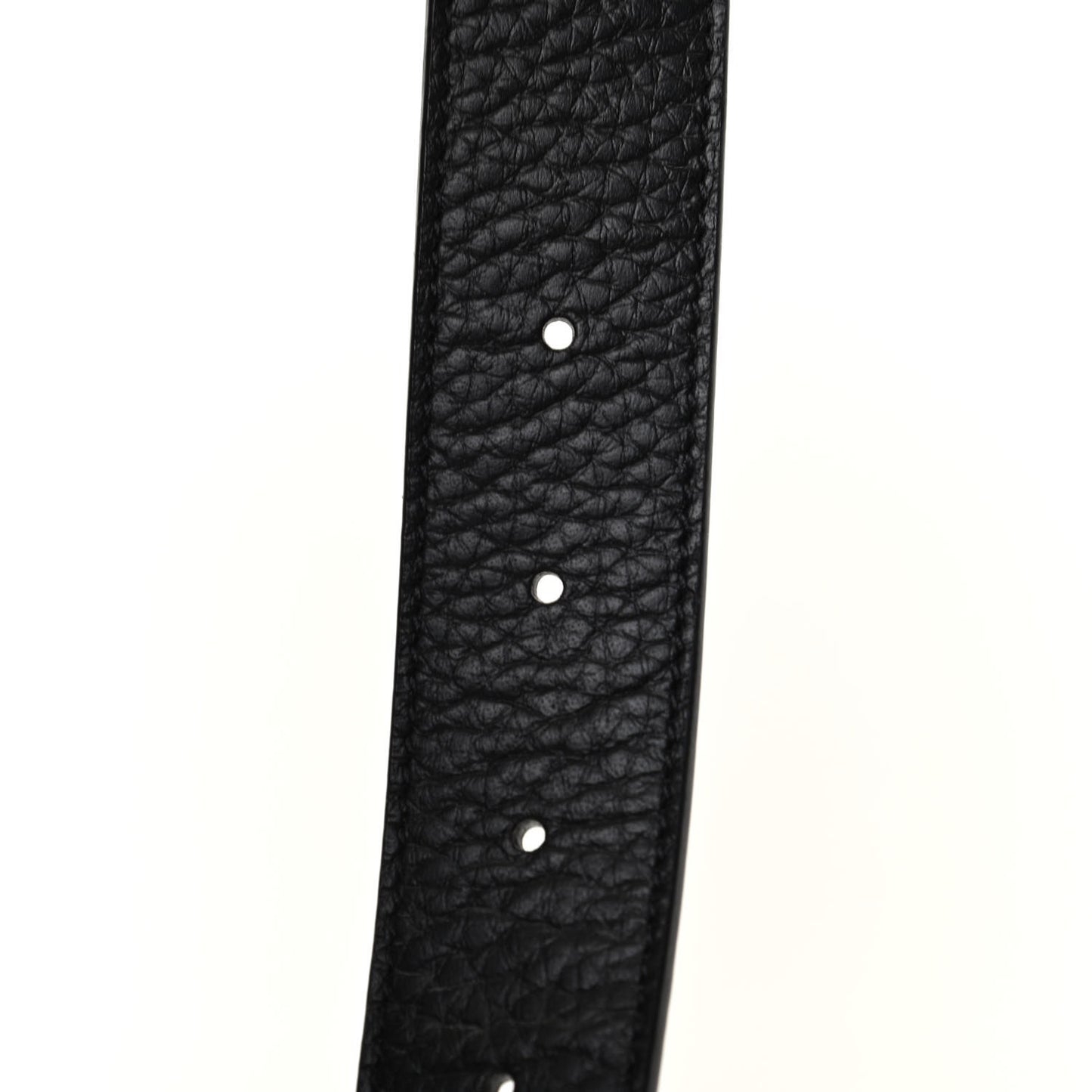 Taurillon Calfskin 30mm LV Initiales Reversible Belt 85 34 Black