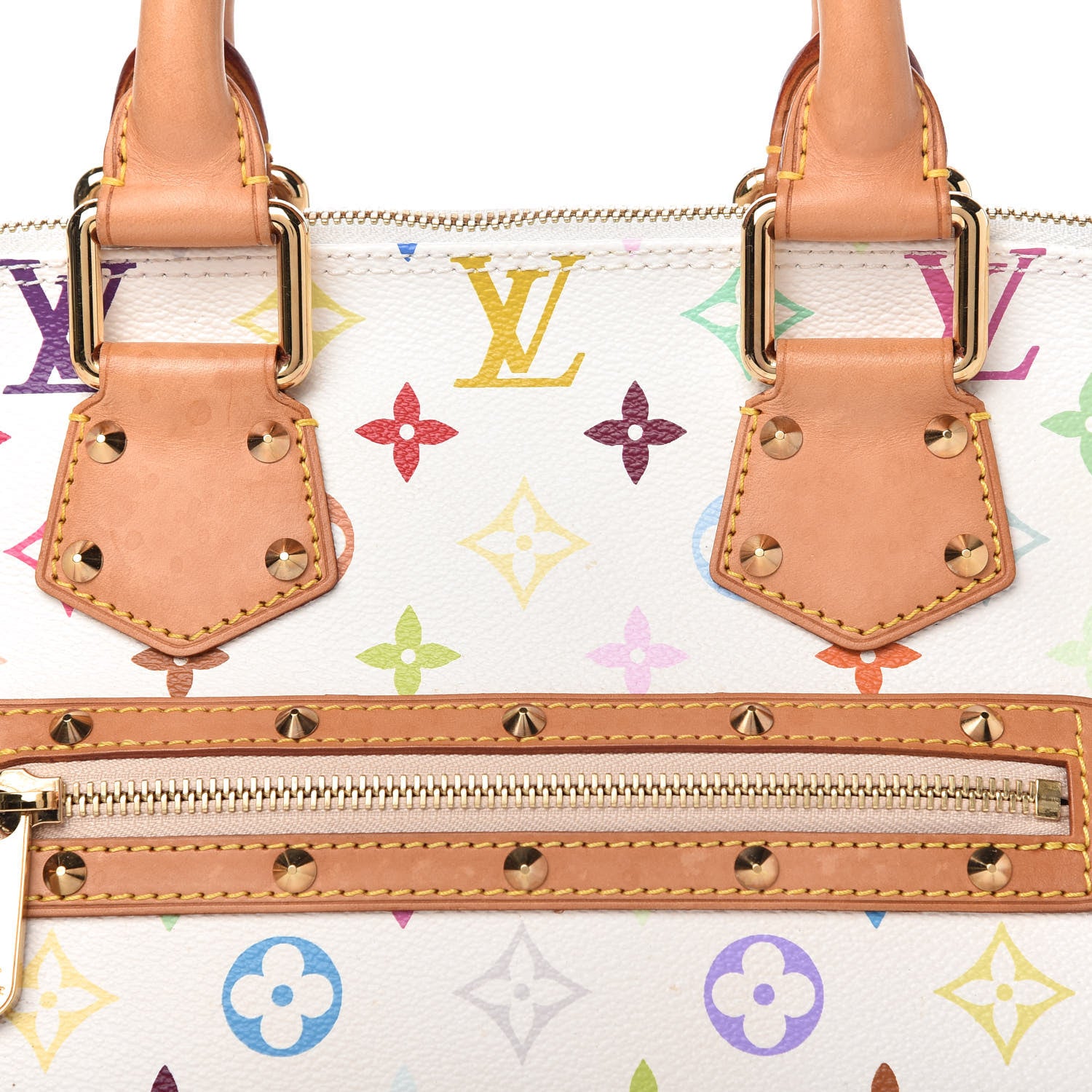 Louis Vuitton Monogram Multicolor Alma White 9 of 9