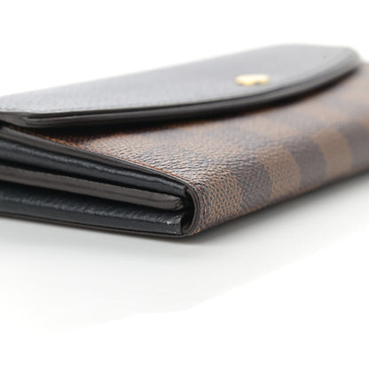 Louis Vuitton Damier Ebene Normandy Wallet Black 8 of 10