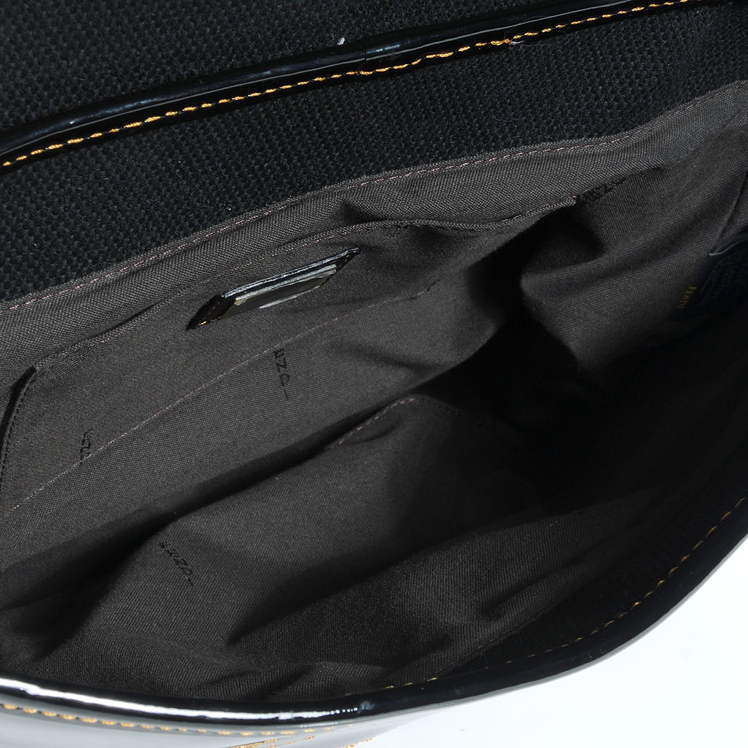 Fendi Toile Patent B Bag Black 5 of 9