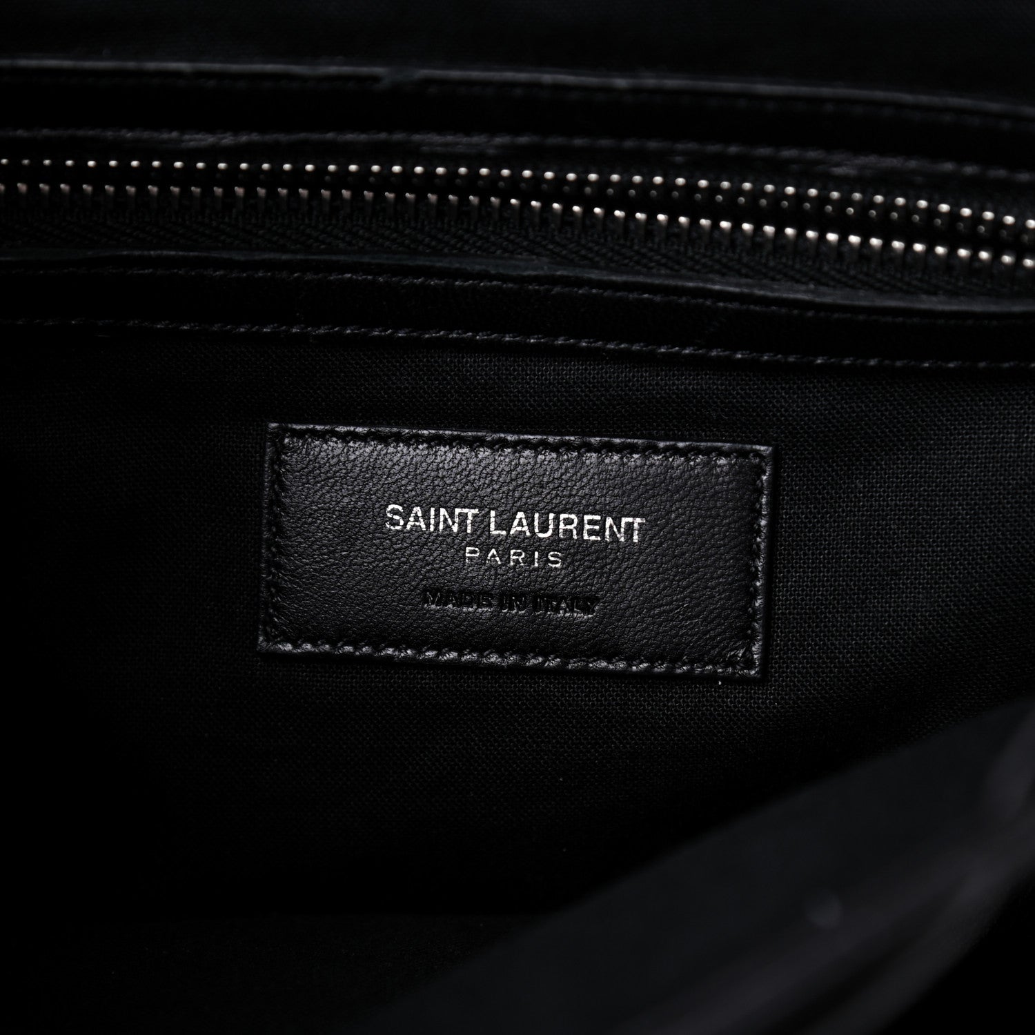 Saint Laurent Calfskin Fringe Festival Backpack Black 7 of 8