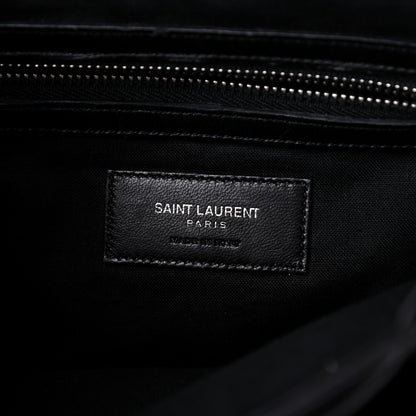 Saint Laurent Calfskin Fringe Festival Backpack Black 7 of 8