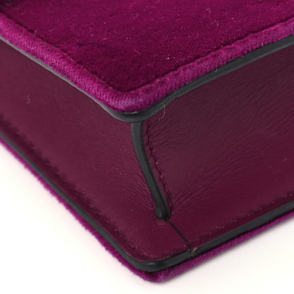 Gucci Velvet Super Mini Dionysus Shoulder Bag Fuchsia Violet Cyclamen 9 of 10
