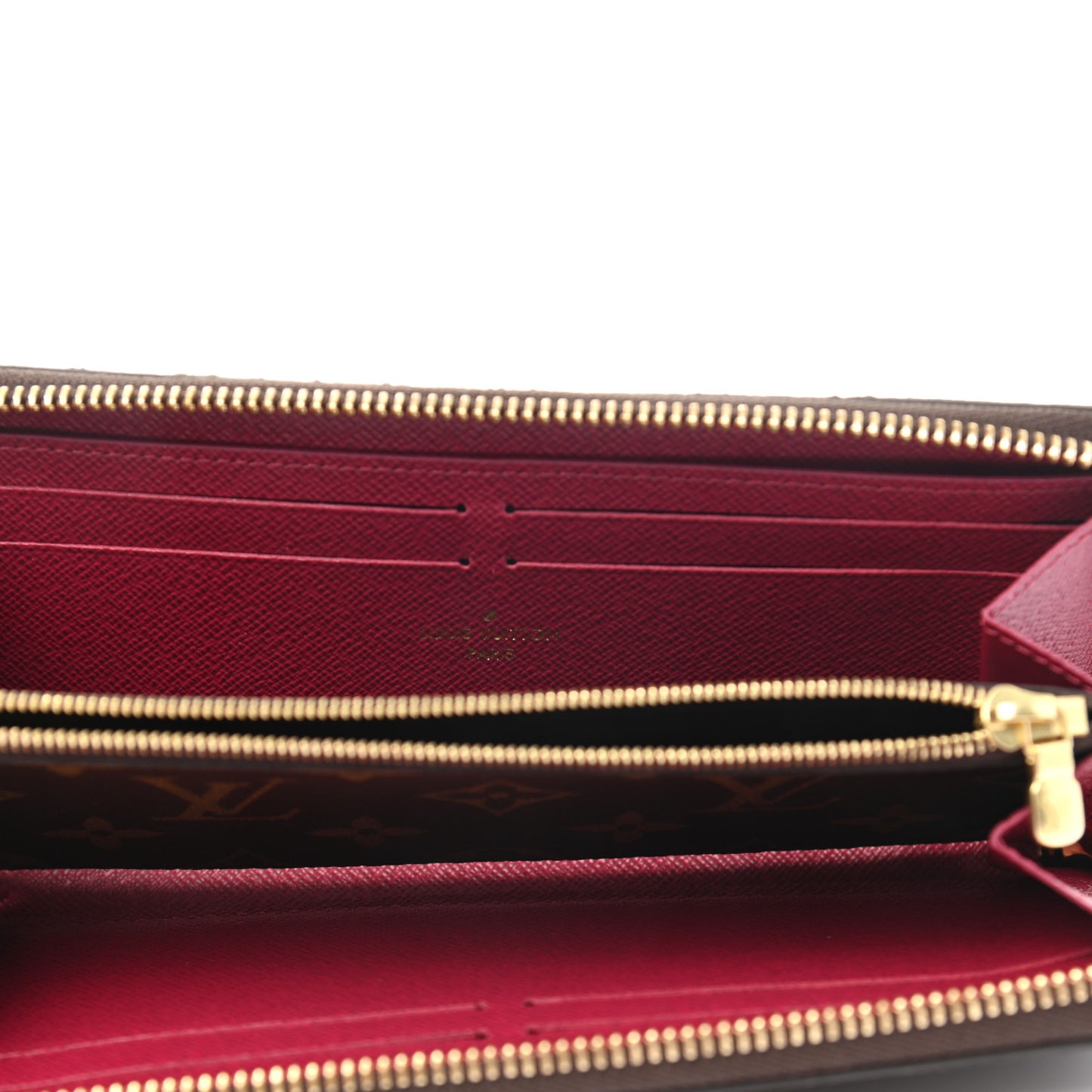 Monogram Clemence Wallet Fuchsia