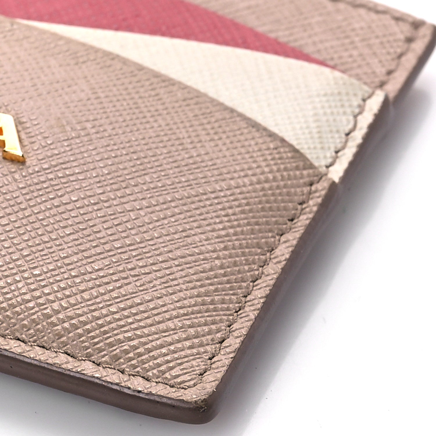 Prada Saffiano Card Holder Powder Pink Fiery Red 7 of 7
