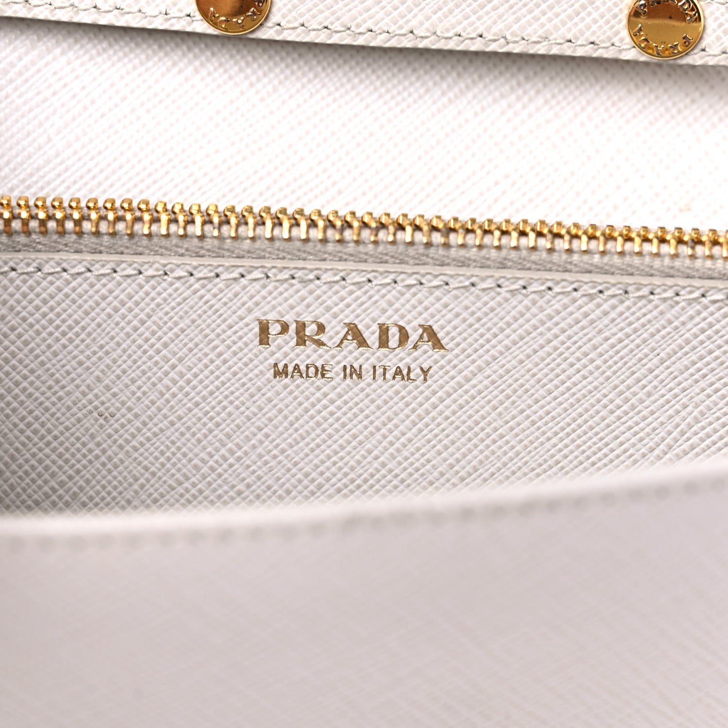 Prada Saffiano Lux Chain Wallet White 6 of 17