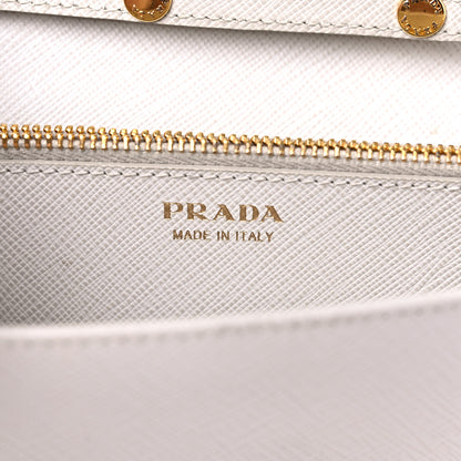 Prada Saffiano Lux Chain Wallet White 6 of 17