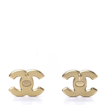 Chanel Crystal CC Earrings Gold 3 of 6